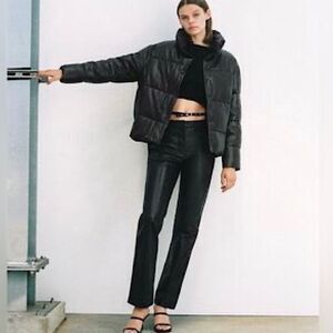 ZARA Leather Pants Black LIMITED EDITION • BLOGGER FAVORITE • NEW WITH TAGS •
